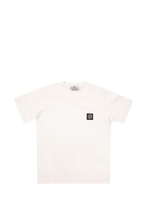 t-shirt in cotone bianco STONE ISLAND KIDS | L1S162100002S0047V0001